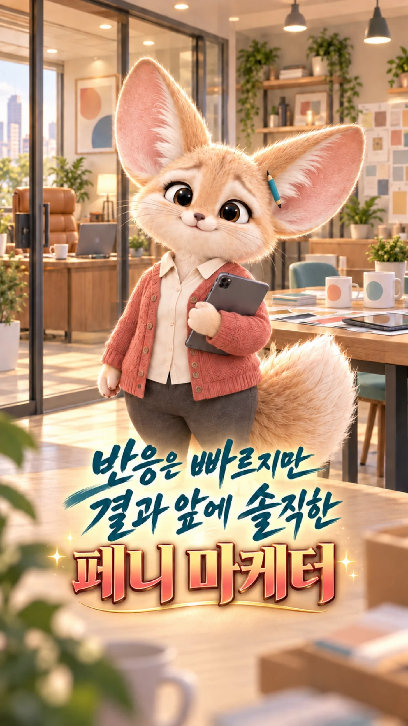 오로라 페니 마케터 캐릭터 소개 이미지